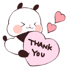 panda says thank you