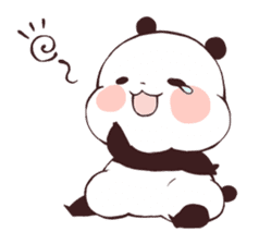 relaxed panda