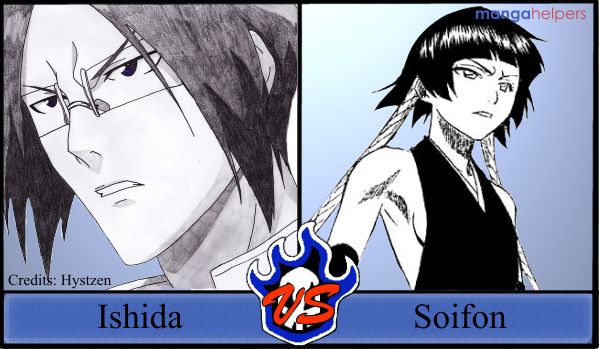 Bleach contest 1 Soifon vs Ishida.JPG