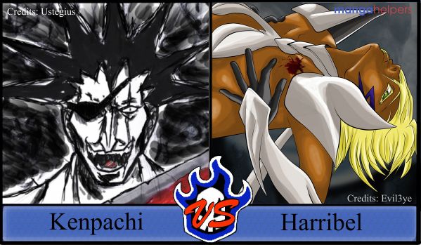 Bleach contest 1 Kenpachi vs Harribel.JPG