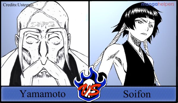 Bleach contest 1 Yamamoto vs Soifon.jpg