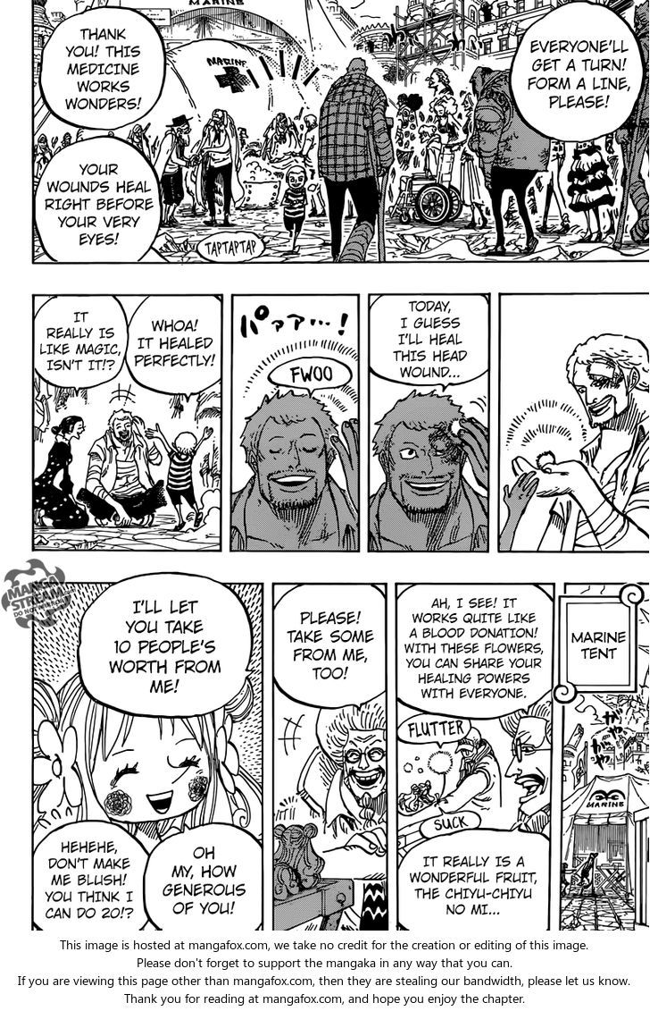One Piece - Chapter 796 Page 12 (shows Mansherry healing power).jpg